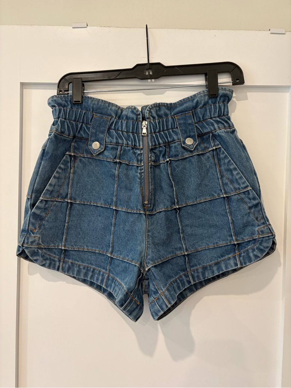 Sea New York paper bag shorts, sz 0